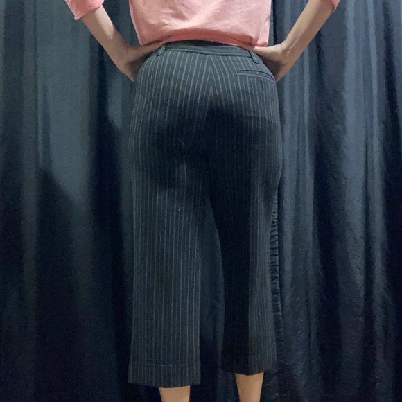 Nine West Size 4 Cropped striped pant - Picture 3 of 5